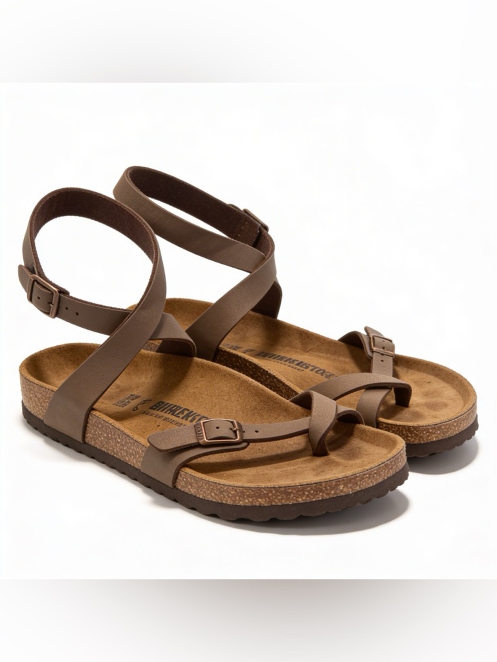 Birkenstock Brown Crisscross Strap Sandals